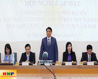 Lãnh đạo thành phố gặp mặt đại biểu Chương trình kết nối mạng lưới đổi mới sáng tạo Việt Nam